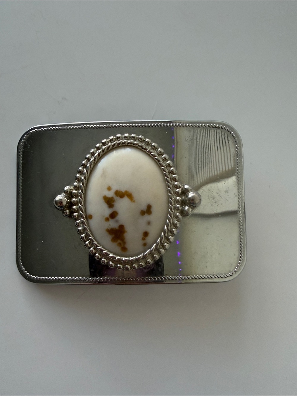Wild Horse Silver-Tone Belt Buckle